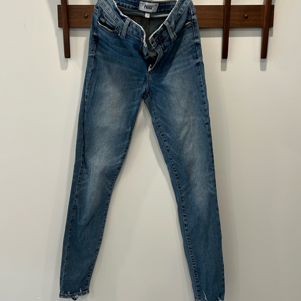 Paige jeans. Hoxton ultra skinny. Size 27. Light distressing